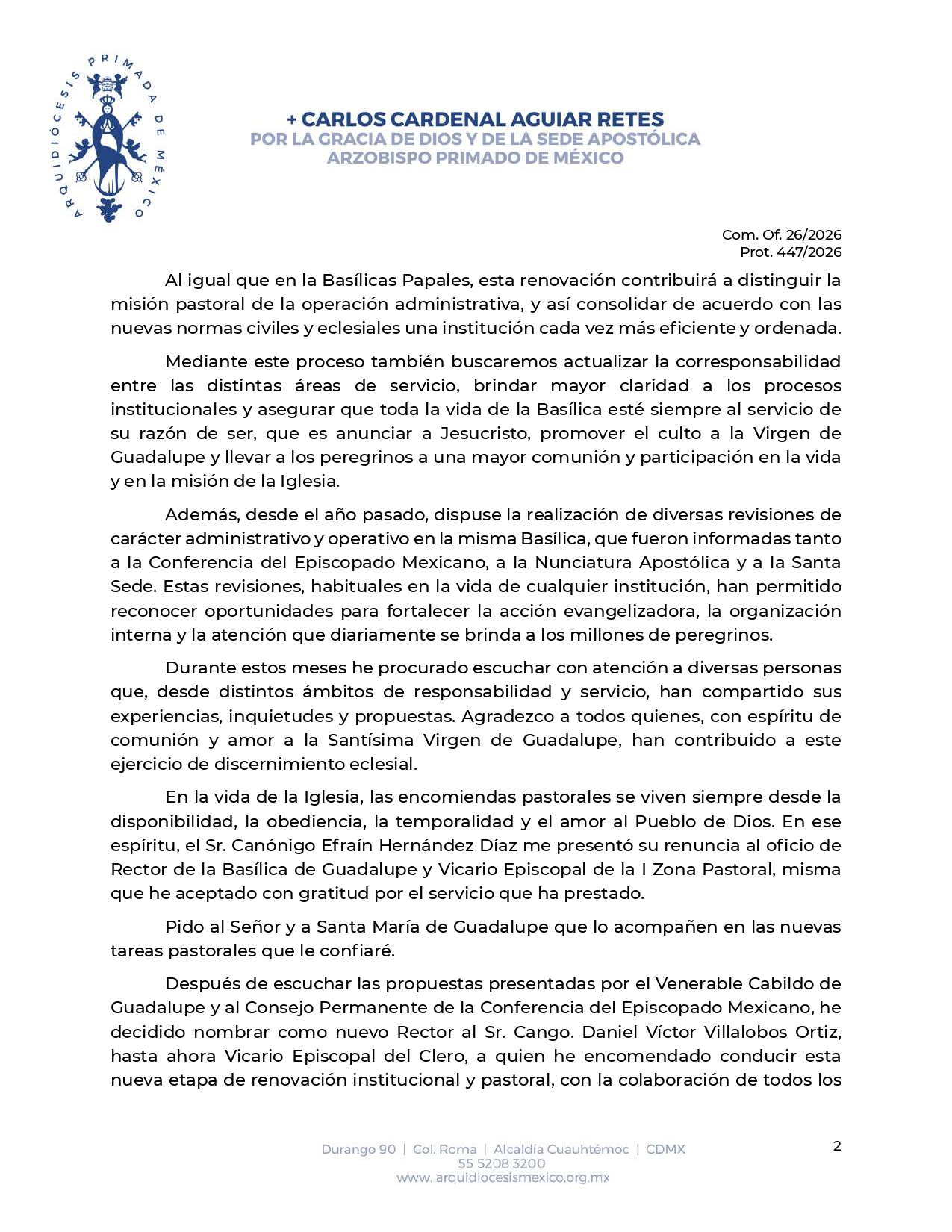 Com.Of.26 2026 Preparación 500 años del Acontecimiento Guadalupano compressed page 0002